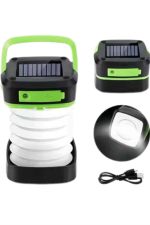 Katlanabilir Kamp Lambası Akordiyon Lamba Şarjlı 3 Kademeli Solar - Görsel 5