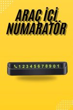 Araç Park Numaratörü Tüm Araçlara Uyumlu Araba Numaralık - Görsel 2