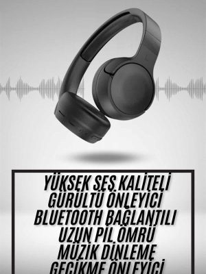 Yeni Nesil Kulak Üstü Bluetooth Kulaklık Type-C Girişli Yüksek Ses Kaliteli