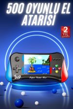500 Oyunlu Retro Sup Konsolu Taşınabilir Mini Gamepad 3,5 İnç Ekran - Görsel 2