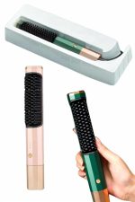 Düzleştirici Fırça Saç Düzleştirici Arada Fön Tarak Taşınabilir - Görsel 5