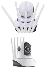 LED Aydınlatmalı 5 Antenli Motorlu 1080P Wifi Kamera Sensörlü - Görsel 4