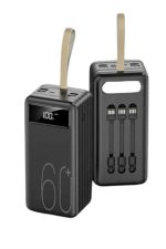 Hızlı Şarj 4 Çıkışlı Powerbank 60.000 Mah Taşınabilir Dijital Göstergeli