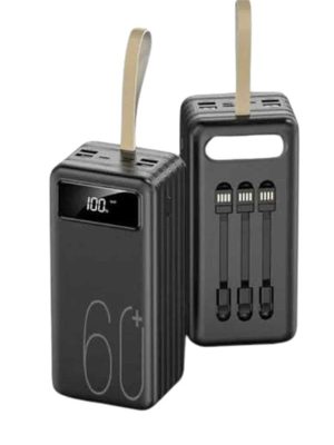 Hızlı Şarj 4 Çıkışlı Powerbank 60.000 Mah Taşınabilir Dijital Göstergeli