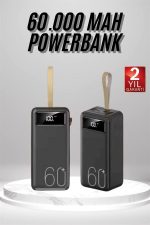 Powerbank 60.000 Mah Taşınabilir Şarj Hızlı El Fenerli Dijital Göstergeli - Görsel 2