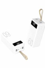 Powerbank 60.000 Mah Taşınabilir Şarj Hızlı El Fenerli Dijital Göstergeli