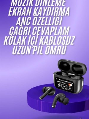 2.Nesil Pro Ekranlı Sesli Görüşme Yapabilen Kablosuz Bluetooth Kulaklık