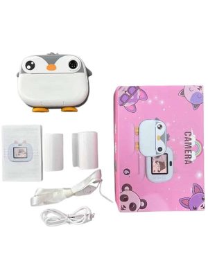 Çocuklara Özel Şirin Tasarımlı Mini Fotoğraf Yazıcısı 3 Adet Rulo Hediyeli