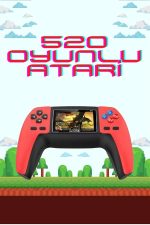 520 Retro Oyunlu El Konsolu Atari Oyun Konsolu Taşınabilir - Görsel 2