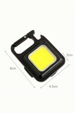 Kamp Çadır Lambası Şarjlı El Feneri Işıldak Anahtarlık Mini Mıknatıslı - Görsel 5