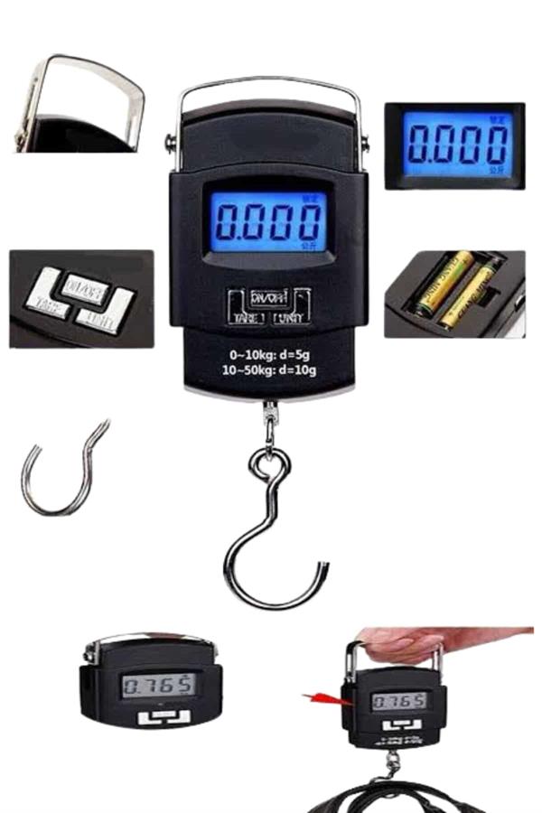 Compressed by jpeg-recompress Profesyonel El Terazisi El Kantarı 50 Kg Dijital Göstergeli Tartı - Görsel 3