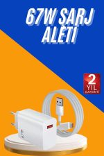 67W Hızlı Şarj Yüksek Voltaj Korumalı Type C Şarj Adaptörü - Görsel 2