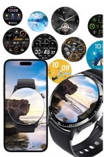 Amoled Ekran Metal Deri Silikon Kordonlu Uyku ve Sağlık Takibi - Görsel 4