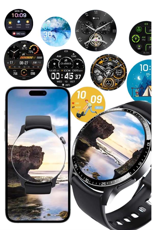 Compressed by jpeg-recompress Amoled Ekran Metal Deri Silikon Kordonlu Uyku ve Sağlık Takibi - Görsel 4