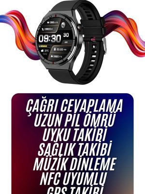 Amoled Ekran Akıllı Saat Üç Kordonlu İOS Android Uyumlu