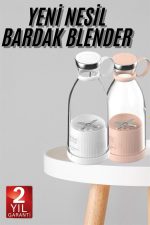 Taşınabilir Kablosuz Şarjlı Kişisel Smoothie El Blender Mini Meyve Sıkacağı - Görsel 2