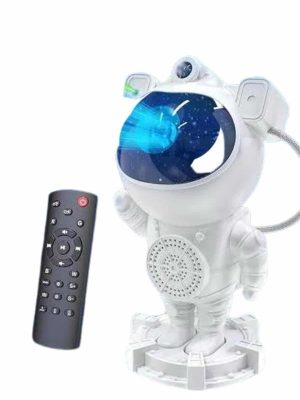 Gece Lambası Astronot Bluetooth Hoparlörlü Galaksi Işık Projektörü