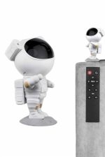 Gece Lambası Astronot Bluetooth Hoparlörlü Galaksi Işık Projektörü - Görsel 4