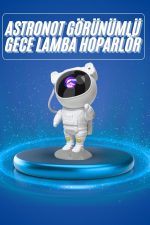 Projeksiyon Astronot Lamba Speaker Sevimli Astronot Bluetooth Hoparlör - Görsel 2