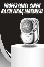 Kablosuz Tıraş Makinesi Günlük Hızlı Taşınabilir Şarjlı Yuvarlak Paslanmaz Çelik - Görsel 2