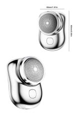 Kablosuz Tıraş Makinesi Günlük Hızlı Taşınabilir Şarjlı Yuvarlak Paslanmaz Çelik - Görsel 5