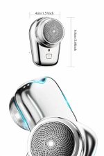 Elektrikli Mini Tıraş Makinesi,Taşınabilir USB Şarjlı Kablosuz Tıraş Makinesi - Görsel 3