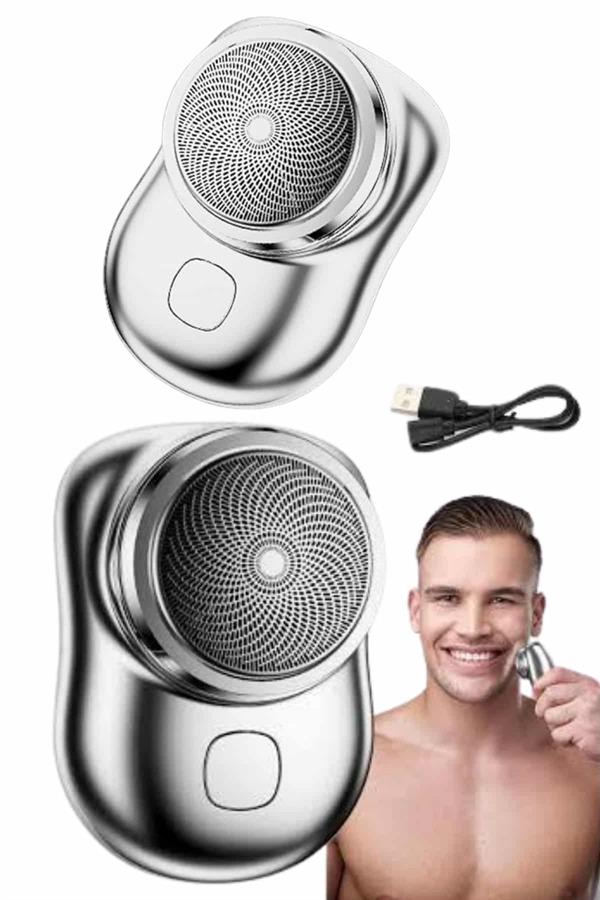 Compressed by jpeg-recompress Mini Sıfır Sakal Yanak Tıraş Makinesi USB Şarjlı Sıfır Sakal Taşınabilir Korumalı - Görsel 4