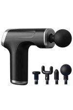 Şarjlı Masaj Tabancası 4 Başlıklı Mini Masaj Tabancası ve Masaj Aleti