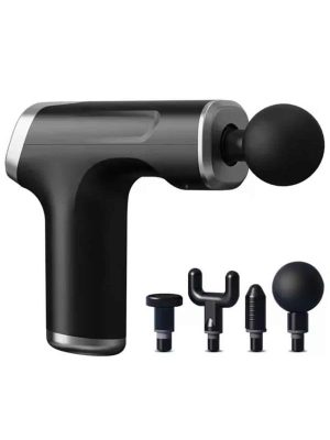 Şarjlı Masaj Tabancası 4 Başlıklı Mini Masaj Tabancası ve Masaj Aleti