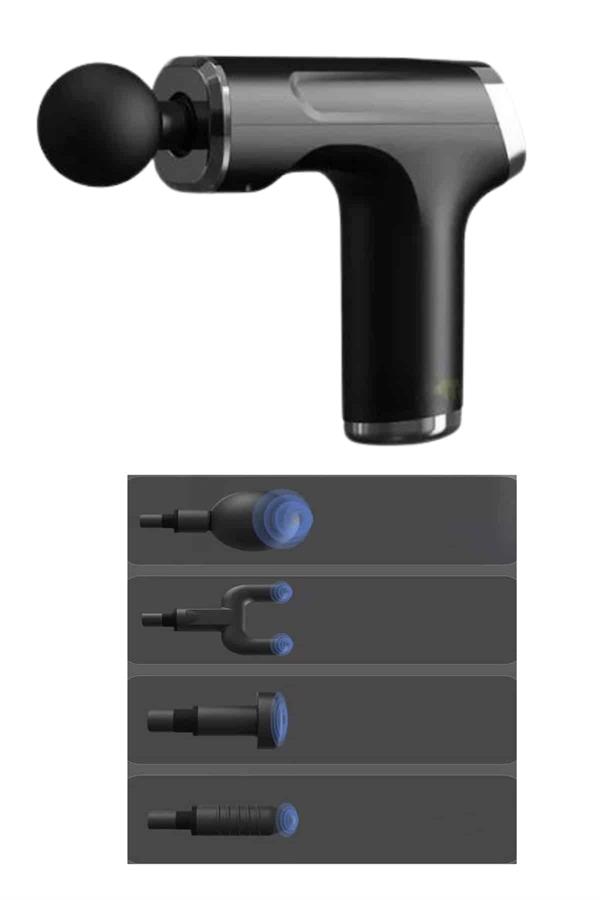 Compressed by jpeg-recompress Profesyonel Masaj Tabancası Sporcu Masaj Aleti 4 Başlıklı Şarjlı Titreşimli - Görsel 5