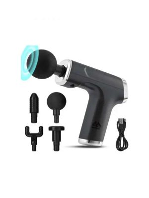 Profesyonel Masaj Tabancası Sporcu Masaj Aleti 4 Başlıklı Şarjlı Titreşimli