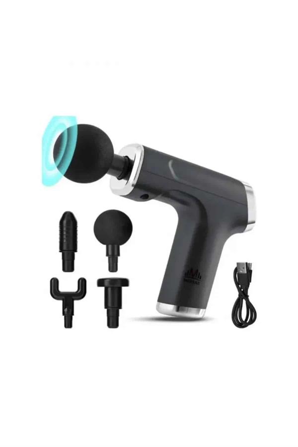 Compressed by jpeg-recompress Profesyonel Masaj Tabancası Sporcu Masaj Aleti 4 Başlıklı Şarjlı Titreşimli - Görsel 1