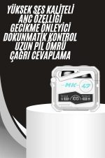 Gecikme Önleyici Oyuncu Kulaklığı Bluetooth Bağlantılı ANC Özelliği 5.0 Bluetooth