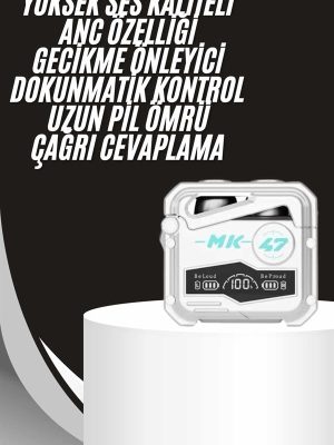 Gecikme Önleyici Oyuncu Kulaklığı Bluetooth Bağlantılı ANC Özelliği 5.0 Bluetooth