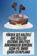 Dokunmatik Kontrol Tws Işıklı Kulakiçi Bluetooth Kulaklık Kablosuz Oyuncu Kulaklığı