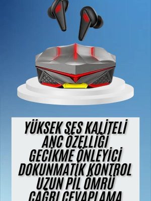 Dokunmatik Kontrol Tws Işıklı Kulakiçi Bluetooth Kulaklık Kablosuz Oyuncu Kulaklığı
