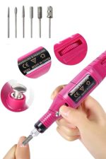 Profesyonel Manikür Pedikür Seti Törpü Makinesi Protez Tırnak Çıkarma - Görsel 5