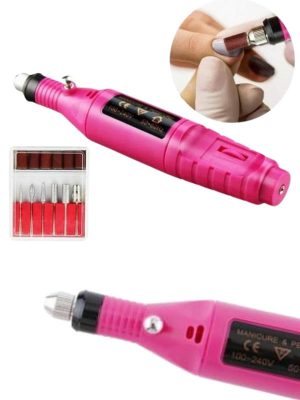 Elektrikli Profesyonel Manikür Pedikür Seti Değiştirilebilir Başlık Seçeneği