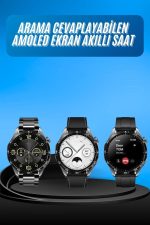 Amoled Ekran 3 Kordonlu Akıllı Saat 5.0 Bluetooth Bağlantılı Android ve İOS Uyumlu - Görsel 2