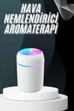 Hava Nemlendirici Buhar Makinesi Led Işıklı USB Dekoratif Nemlendirici - Görsel 2