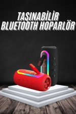 Bluetooth Hoparlör USB Şarjlı Uzun Pil Ömrü Android ve İOS Uyumlu Renkli - Görsel 2