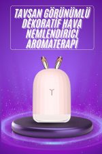 Aromaterapi Hava Nemlendirici Dekoratif USB Şarjlı Tavşan Nemlendirici - Görsel 2