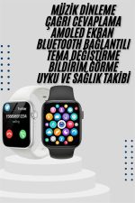 Akıllı Saat Yeni Nesil Android ve İOS Uyumlu Titreşim Modlu Alarm Kronometre