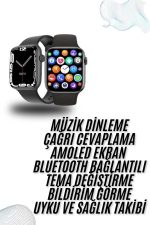 Plastik Kordonlu Kalp Atışı Uyku Takibi ve Çağrı Cevaplayabilen Akıllı Saat