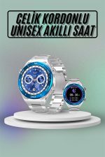 Akıllı Saat Çelik Kordonlu Amoled Ekran Android ve İOS Uyumlu Çağrı Cevaplayabilen - Görsel 2