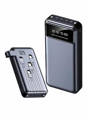 Hızlı Şarj Özellikli 20.000 Mah Dijital Göstergeli USB Girişli Android ve İOS Uyumlu Powerbank