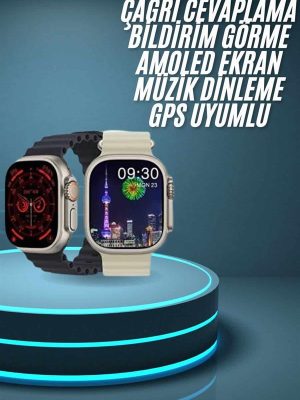 Akıllı Saat Çok Fonksiyonlu Uzun Pil Ömürlü Çağrı Cevaplayabilen Kol Saati