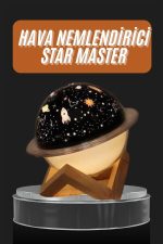 Aromaterapi Hava Nemlendirici Gece Lambası Uzay Model Satürn Oda Kokusu - Görsel 2