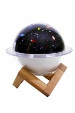 Aromaterapi Hava Nemlendirici Gece Lambası Uzay Model Satürn Oda Kokusu - Görsel 5