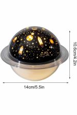 Aromaterapi Hava Nemlendirici Gece Lambası Uzay Model Satürn Oda Kokusu - Görsel 4